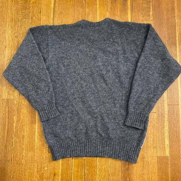 DUKE OF MARLBOROUGH Men's Large Sweater Argyle New Wool Crew Neck England VTG - Picture 5 of 12